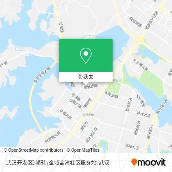 武汉开发区沌阳街金域蓝湾社区服务站地图