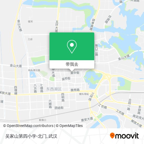 吴家山第四小学-北门地图