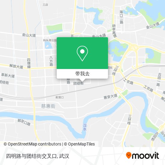 四明路与团结街交叉口地图