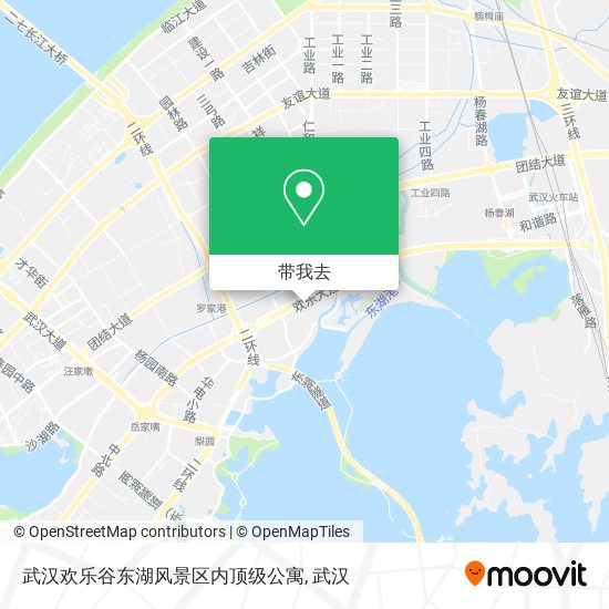 武汉欢乐谷东湖风景区内顶级公寓地图