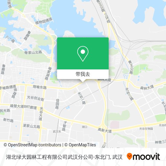 湖北绿大园林工程有限公司武汉分公司-东北门地图