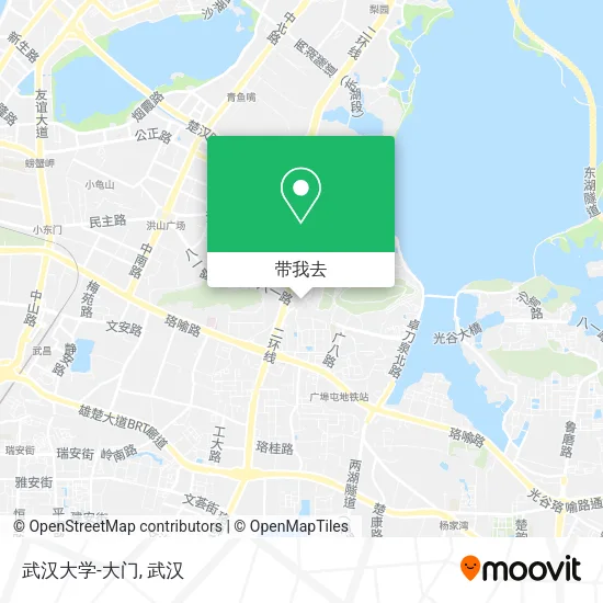 武汉大学-大门地图