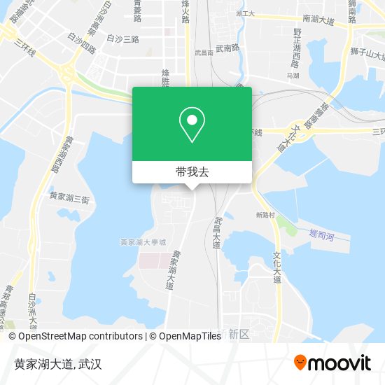 黄家湖大道地图