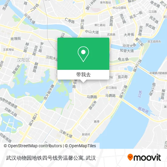 武汉动物园地铁四号线旁温馨公寓地图