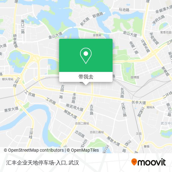 汇丰企业天地停车场-入口地图