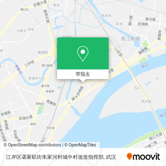 江岸区谌家矶街朱家河村城中村改造指挥部地图