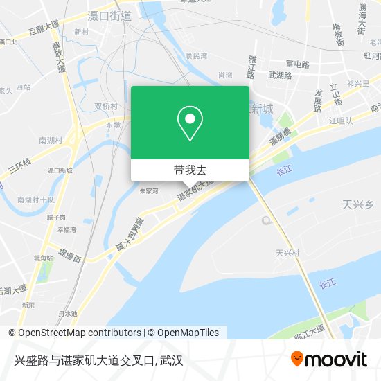兴盛路与谌家矶大道交叉口地图