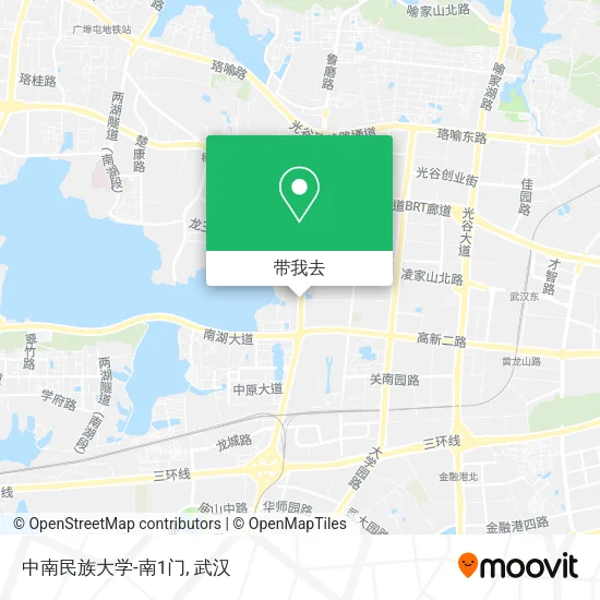 中南民族大学-南1门地图