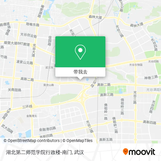 湖北第二师范学院行政楼-南门地图