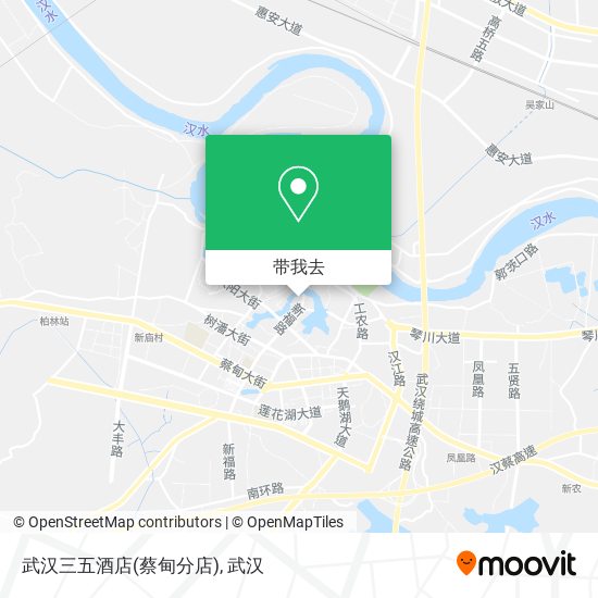 武汉三五酒店(蔡甸分店)地图
