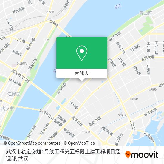 武汉市轨道交通5号线工程第五标段土建工程项目经理部地图