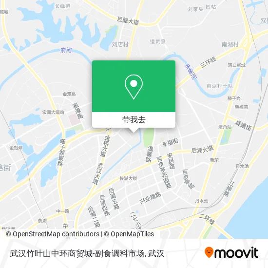 武汉竹叶山中环商贸城-副食调料市场地图