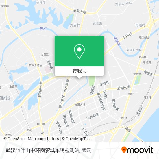武汉竹叶山中环商贸城车辆检测站地图