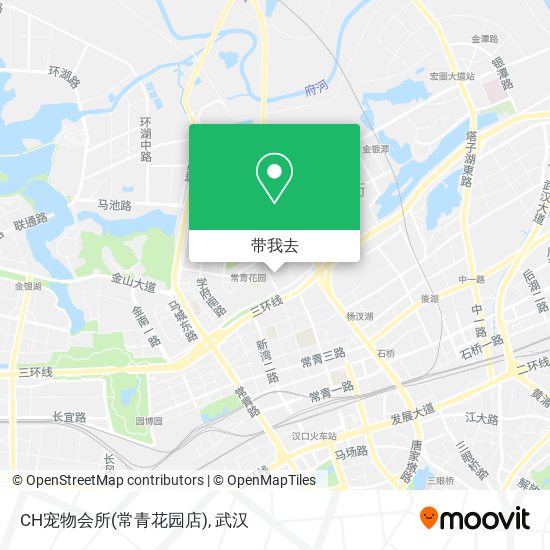 CH宠物会所(常青花园店)地图