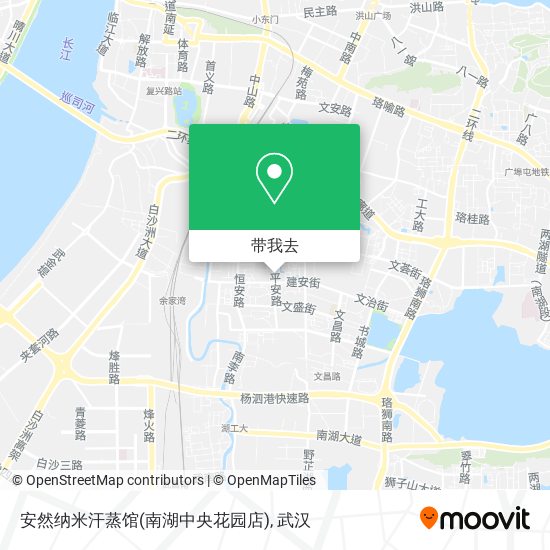 安然纳米汗蒸馆(南湖中央花园店)地图
