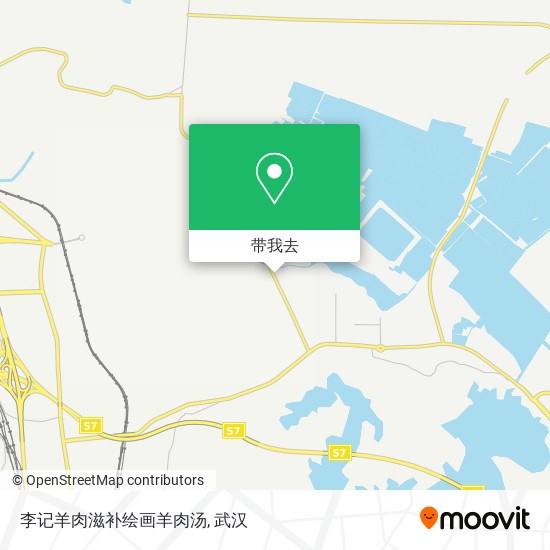 李记羊肉滋补绘画羊肉汤地图