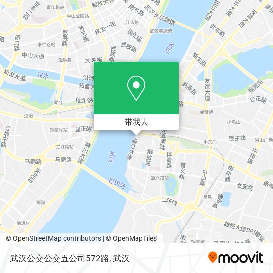 武汉公交公交五公司572路地图