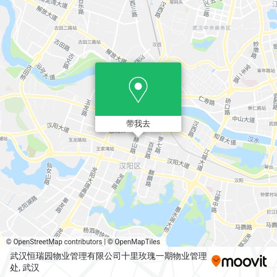 武汉恒瑞园物业管理有限公司十里玫瑰一期物业管理处地图