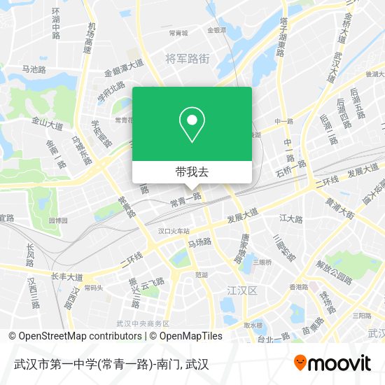 武汉市第一中学(常青一路)-南门地图