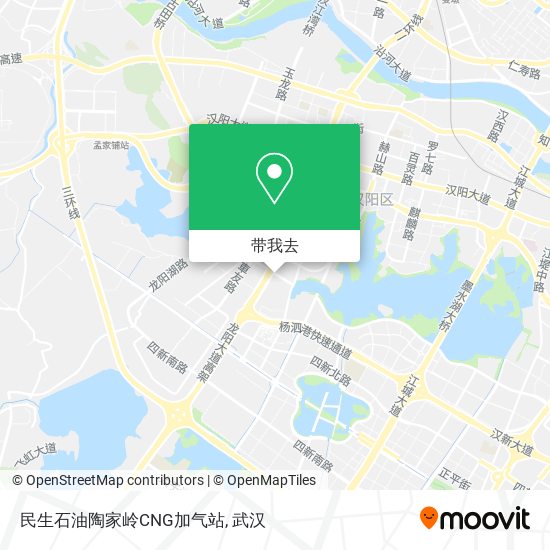 民生石油陶家岭CNG加气站地图