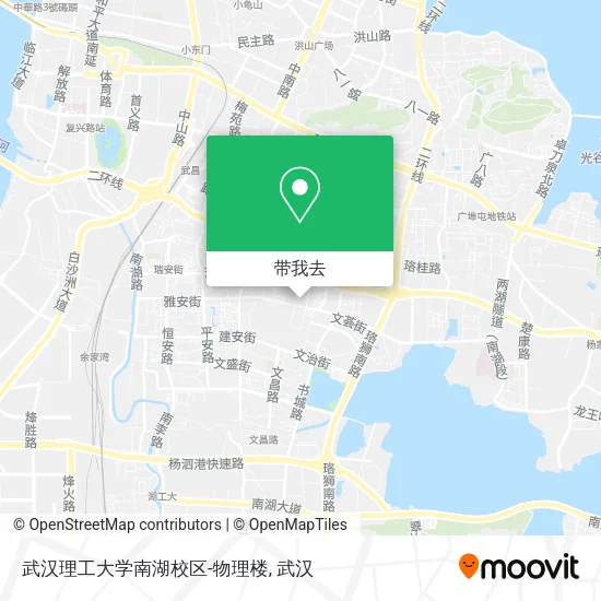 武汉理工大学南湖校区-物理楼地图