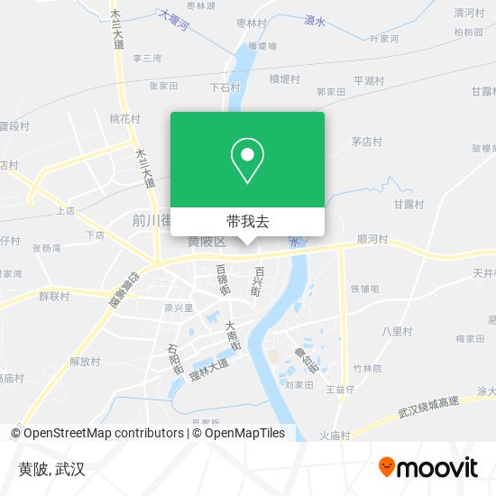黄陂地图