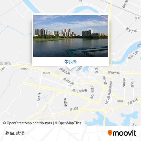 蔡甸地图