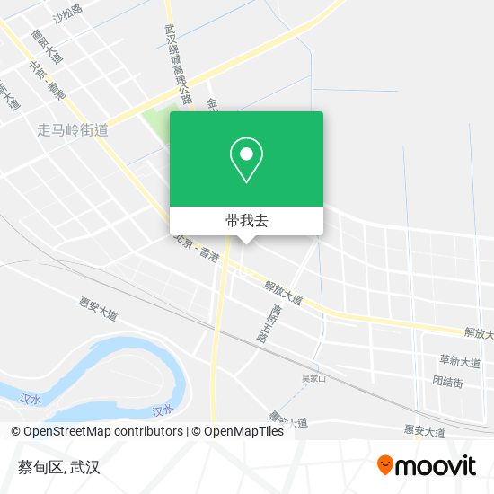 蔡甸区地图