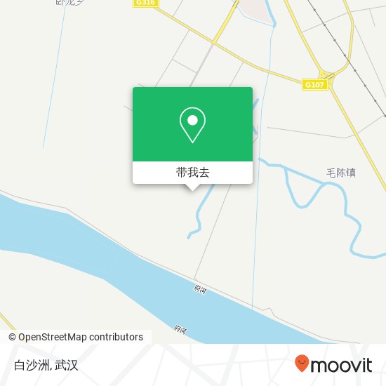 白沙洲地图