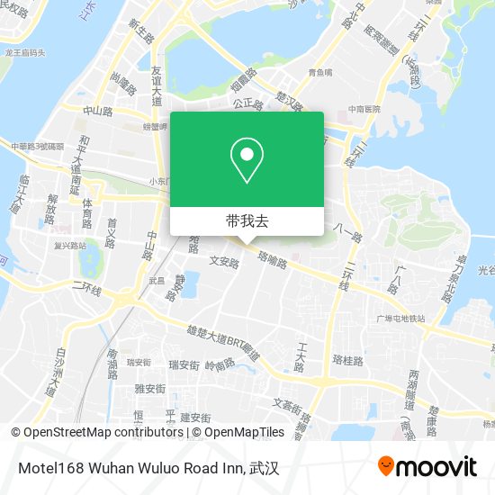 Motel168 Wuhan Wuluo Road Inn地图