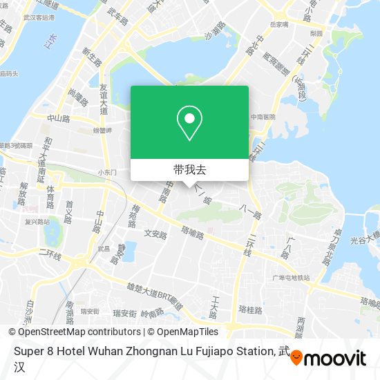 Super 8 Hotel Wuhan Zhongnan Lu Fujiapo Station地图