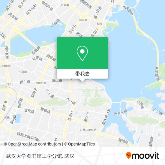 武汉大学图书馆工学分馆地图