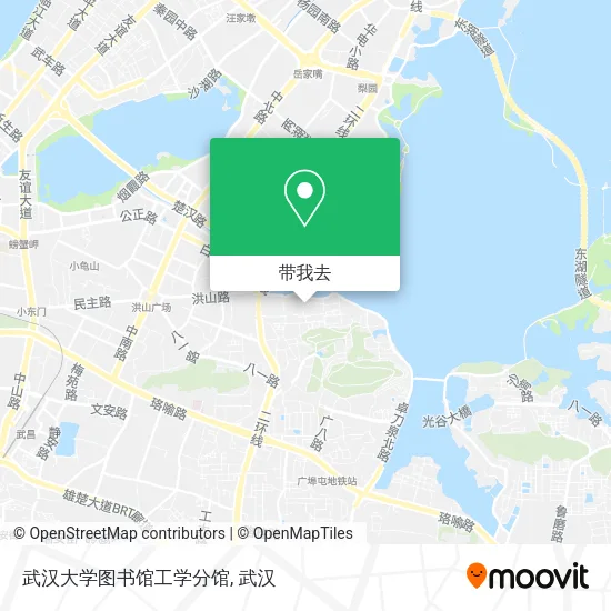 武汉大学图书馆工学分馆地图
