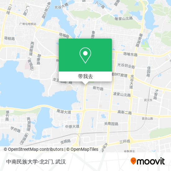 中南民族大学-北2门地图