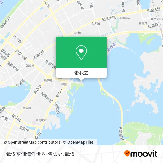 武汉东湖海洋世界-售票处地图
