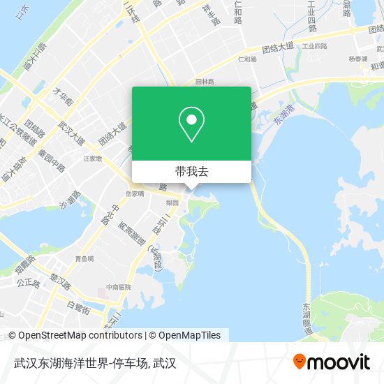 武汉东湖海洋世界-停车场地图