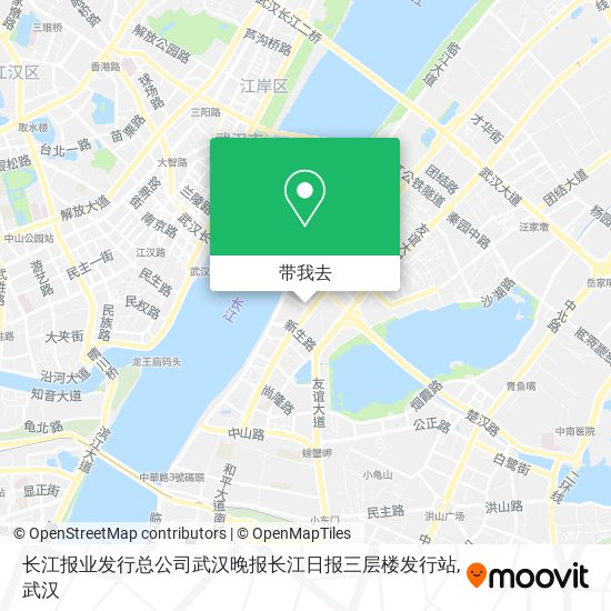 长江报业发行总公司武汉晚报长江日报三层楼发行站地图