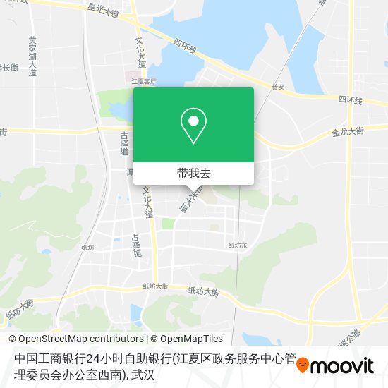 中国工商银行24小时自助银行(江夏区政务服务中心管理委员会办公室西南)地图