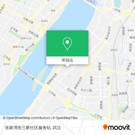 张家湾街三桥社区服务站地图