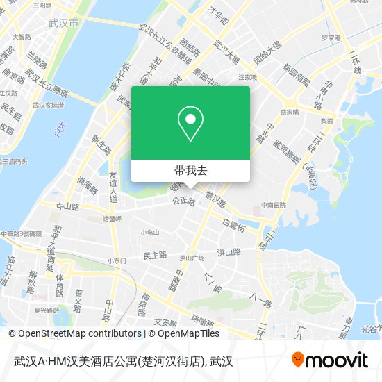 武汉A·HM汉美酒店公寓(楚河汉街店)地图