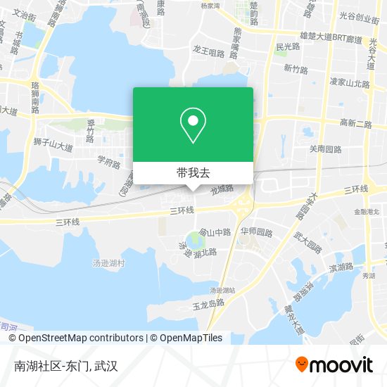 南湖社区-东门地图