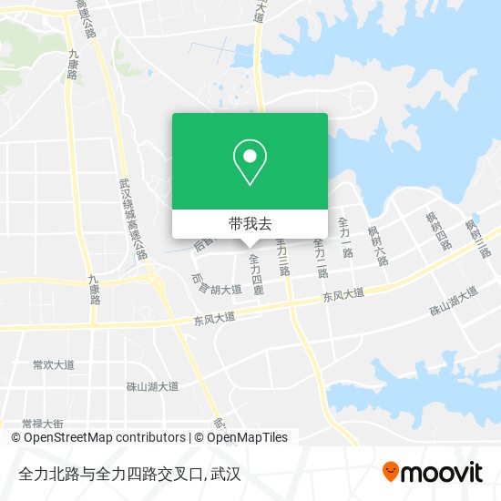 全力北路与全力四路交叉口地图