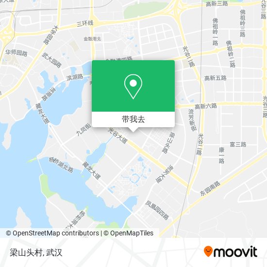 梁山头村地图