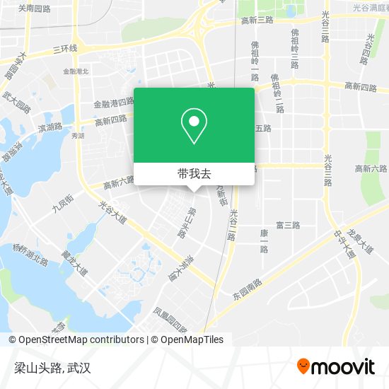 梁山头路地图