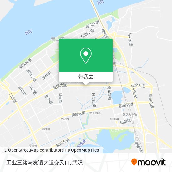 工业三路与友谊大道交叉口地图