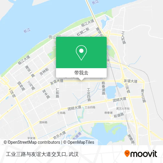 工业三路与友谊大道交叉口地图