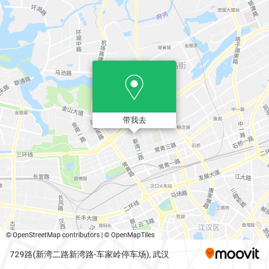 729路(新湾二路新湾路-车家岭停车场)地图