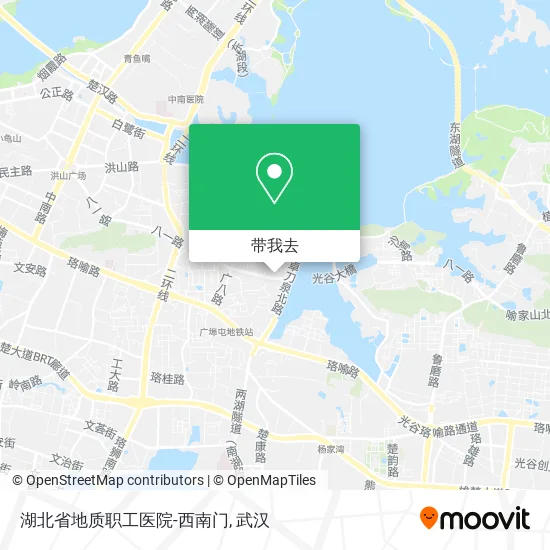 湖北省地质职工医院-西南门地图
