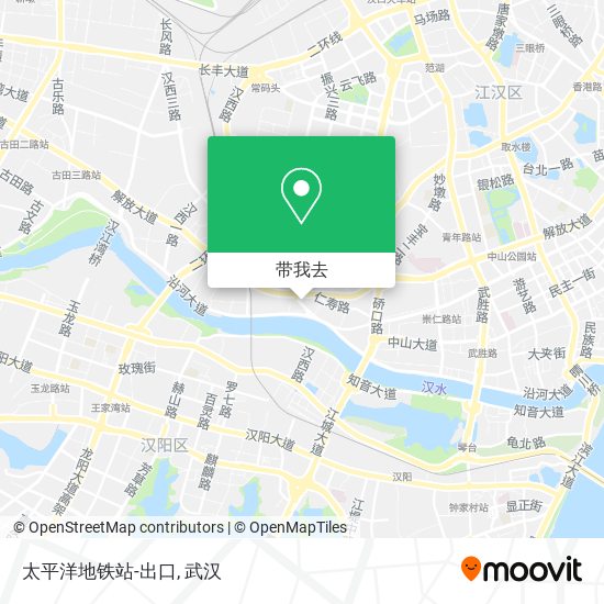 太平洋地铁站-出口地图