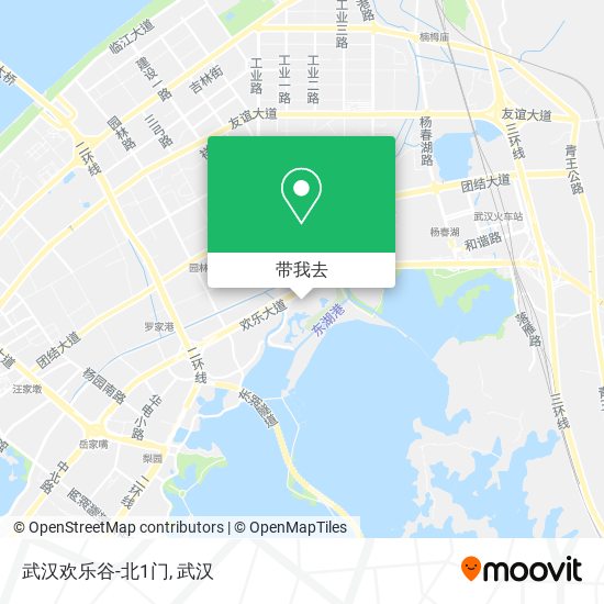 武汉欢乐谷-北1门地图
